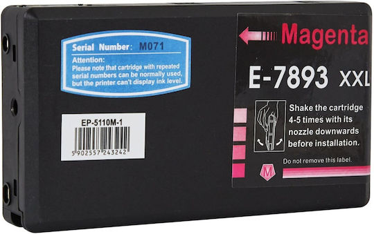 UnCartus Συμβατό Μελάνι Εκτυπωτή InkJet Epson T7893 4000 Σελίδων Ματζέντα 1τμχ