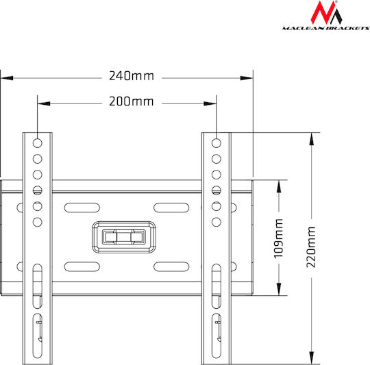 Maclean Energy MC-777 Επιτοίχια έως 42" και