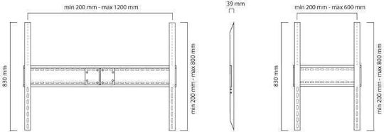Newstar LFD-W1500 LFD-W1500 Suport TV de perete până la 100" și 150kg