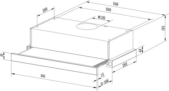 Berdsen Απορροφητήρας Καμινάδα 60cm Inox
