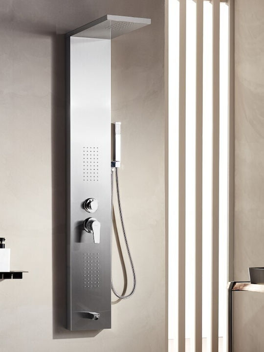 Tema Hydro-Massage-Säule 150cm Schwarz Matt