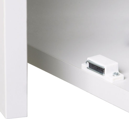 Magnetic Hook 6kg White Plastic Stable Base