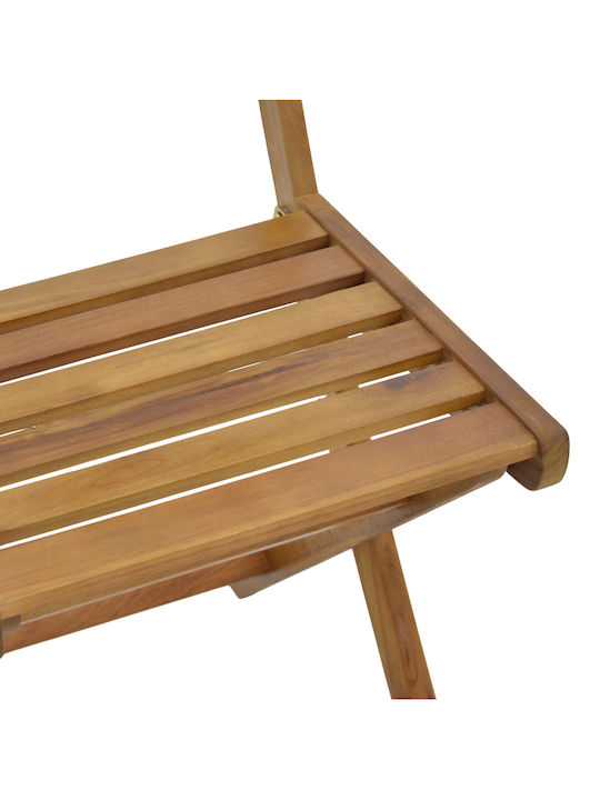Outdoor-Stuhl Hölzernes Fatel Natural 40x53x82εκ.