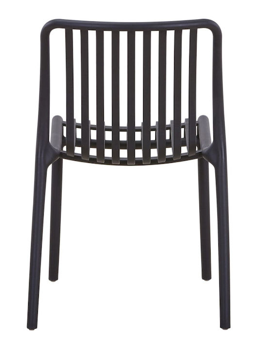 Gartenstühle Polypropylen Convee Schwarze 48x52x79cm