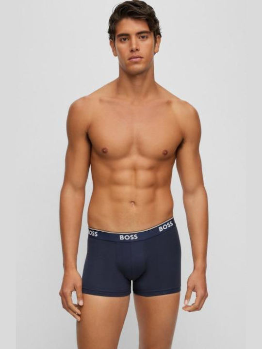 Hugo Boss Ανδρικά Μποξεράκια Μπλε 3Pack