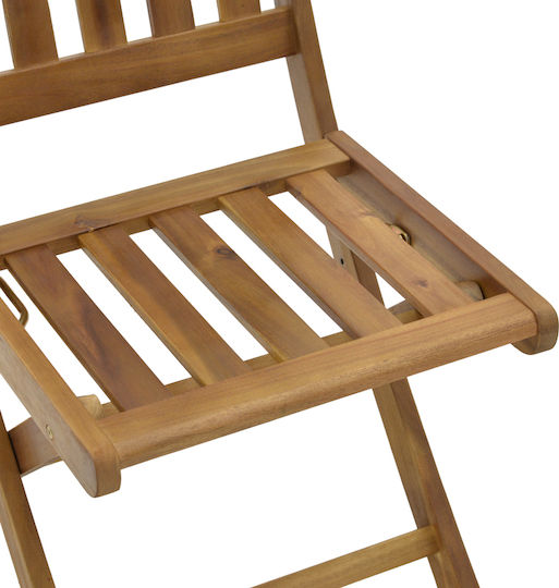 Καρέκλα Εξωτερικού Χώρου Ξύλινη Elijie Φυσικό 45x62x90εκ.