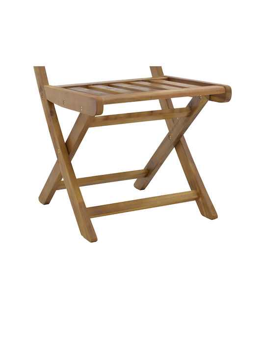 Outdoor Chair Wooden Elijie Natural 45x62x90cm