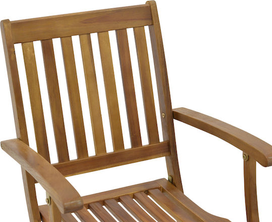 Outdoor Wooden Chair Joter Natural 53x60x90cm