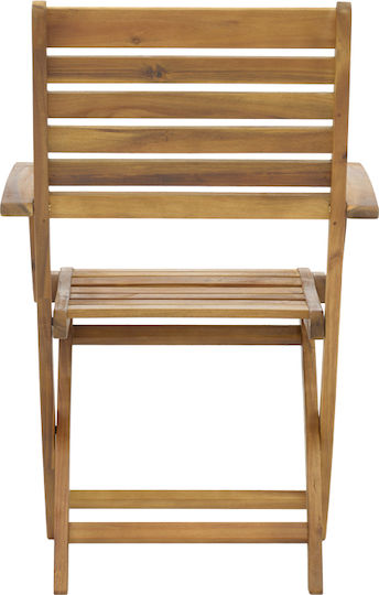 Outdoor Wooden Chair Joter Natural 53x60x90cm