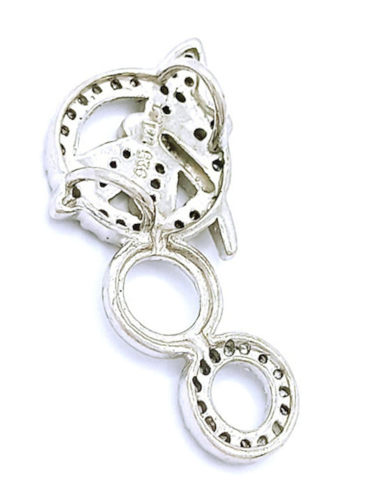 PS Silver Сребърен Charm с Камъни и Зиркон