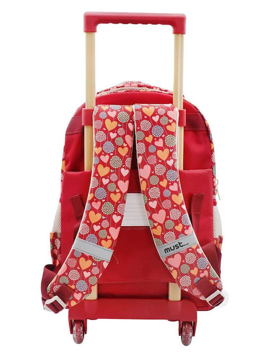 Trolley School Bag Must Red Heart 3 Compartments 000585758