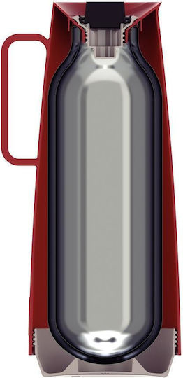 Tramontina Thermos Jug Glass / Plastic 1lt Burgundy