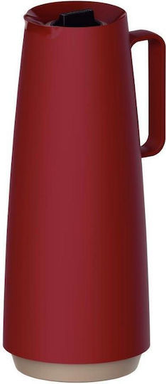 Tramontina Thermos Jug Glass / Plastic 1lt Burgundy