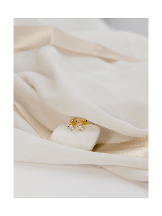 Themelidis Jewels Cercei din Aur 14K cu Pietre