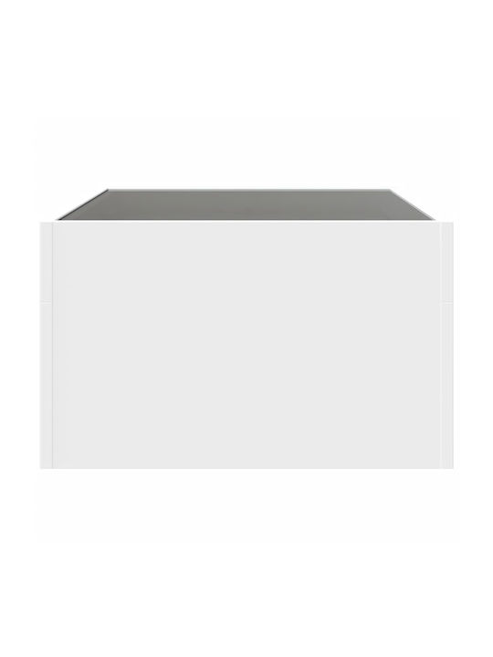 Infinity LED Coffee Table White 70x50x30 cm 847609 White