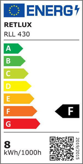 Retlux Λάμπα LED 8W για Ντουί E14 και Σχήμα C37 Φυσικό Λευκό 720lm