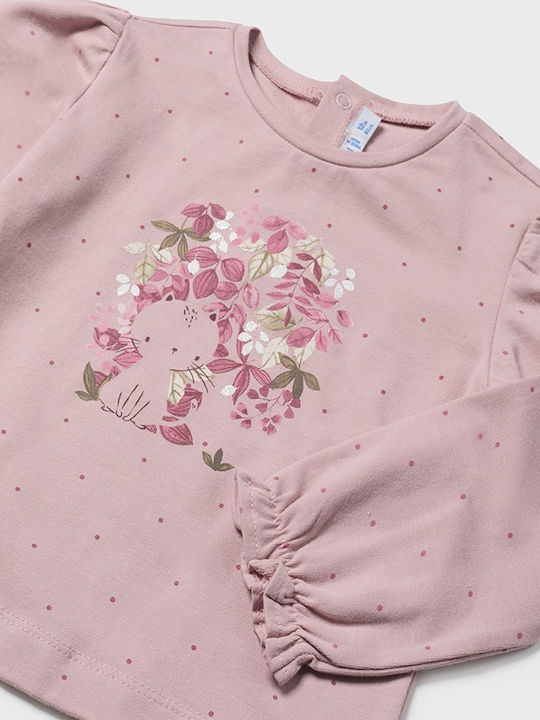 Mayoral Children's Blouse Long Sleeve Rose petal