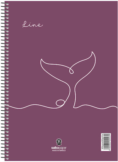 Spiral Notebook Line 2 Subjects 17x25 Various Designs