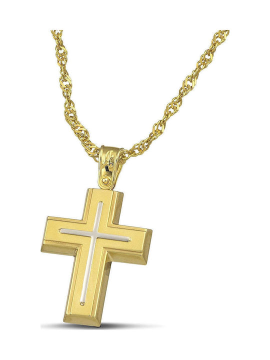 Themelidis Jewels Damen Gold Kreuz 14K Ohne Kette