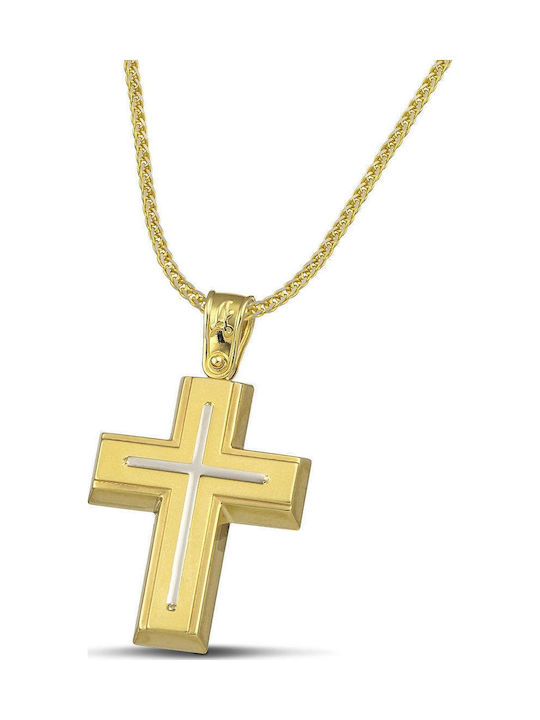 Themelidis Jewels Damen Gold Kreuz 14K Ohne Kette