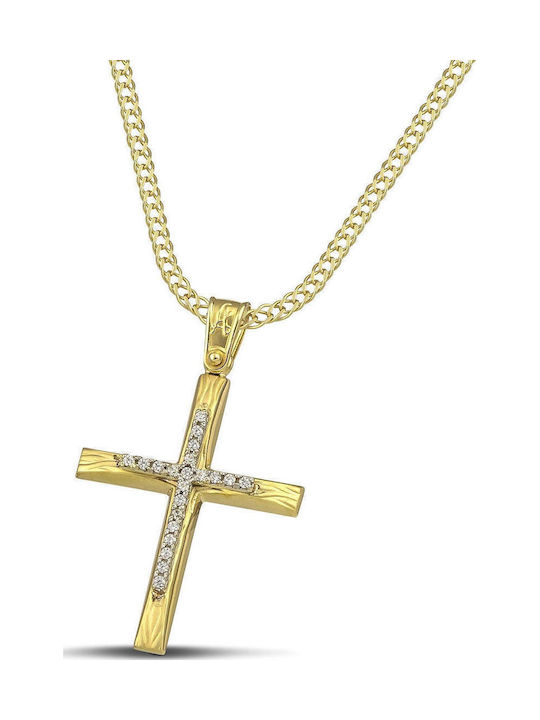 Themelidis Jewels Femeiesc Aur Cruce 14K