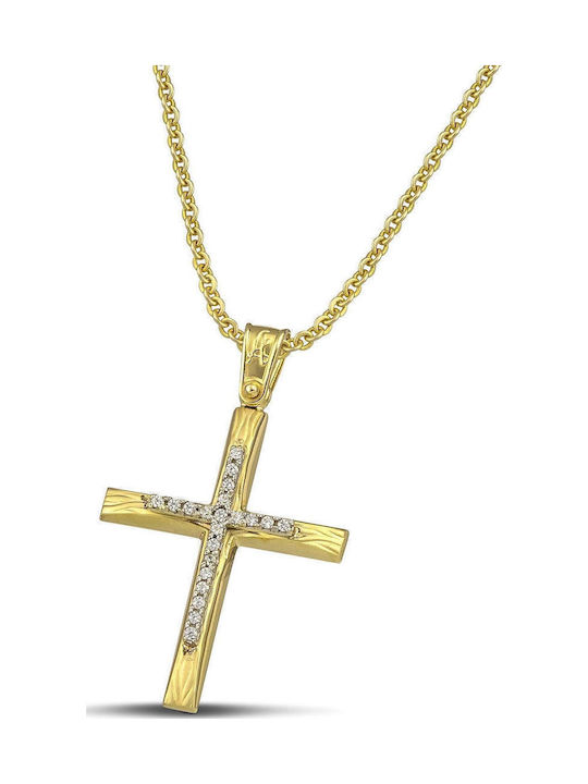 Themelidis Jewels Femeiesc Aur Cruce 14K