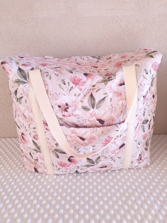 BabyValia Stoff Strandtasche Rosa