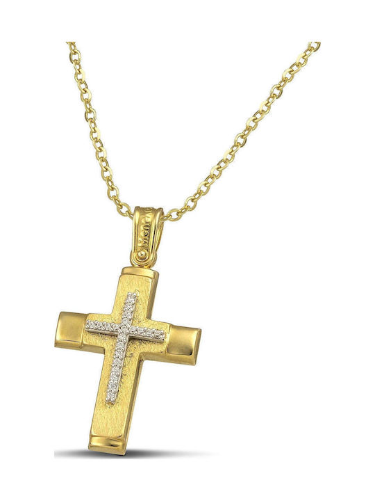 Themelidis Jewels Дамски Златен Кръст 14K