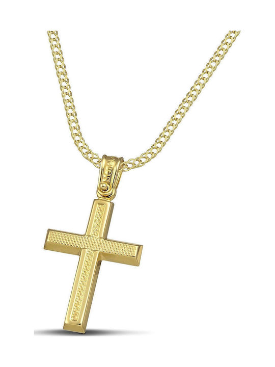 Themelidis Jewels Дамски Златен Кръст 14K с Верижка