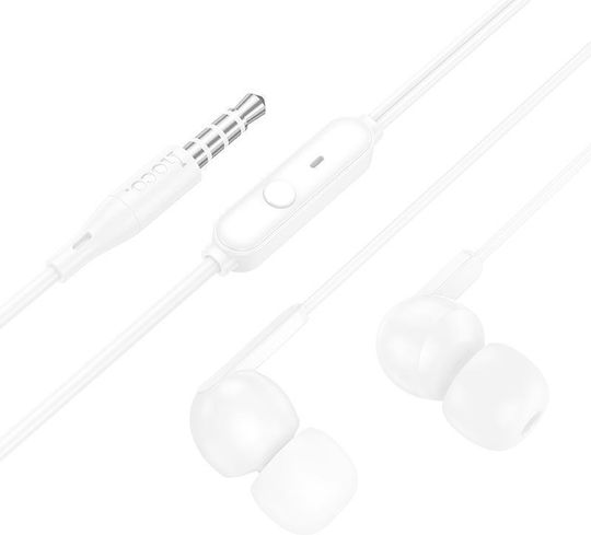Hoco M124 In-ear Handsfree Ακουστικά με Βύσμα 3.5mm Λευκό