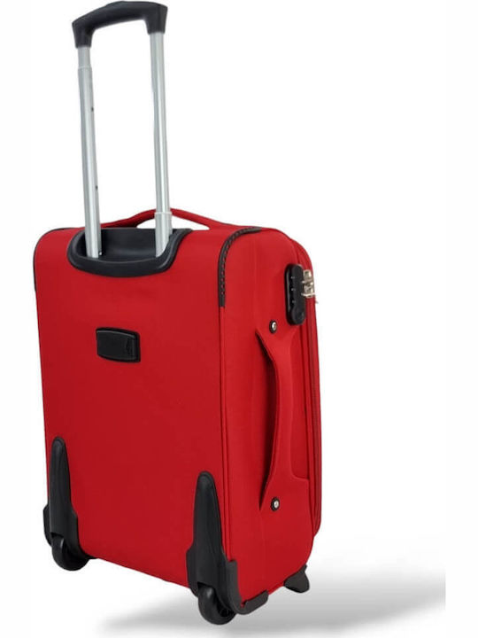 Cabin Suitcase Fabric Expansion 53x36x20 +5cm Playbags Collection Ps8033c Red