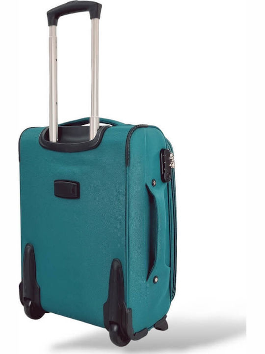 Βαλίτσα Καμπίνας Ύφασμα Επέκταση 53x36x20 +5cm Playbags Collection Ps8033c Πετρολ