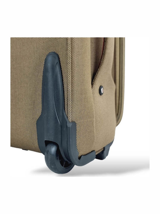 Βαλίτσα Καμπίνας Ύφασμα Επέκταση 53x36x20 +5cm Playbags Collection Ps8033c Μπεζ