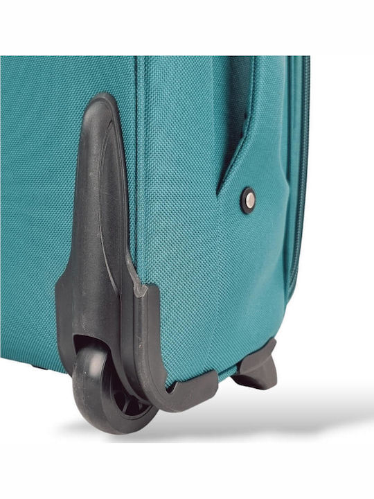 Βαλίτσα Καμπίνας Ύφασμα Επέκταση 53x36x20 +5cm Playbags Collection Ps8033c Πετρολ