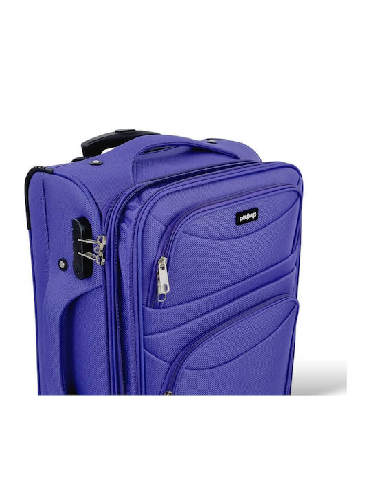 Cabin Suitcase Fabric Expansion 53x36x20 +5cm Playbags Collection Ps8033c Purple