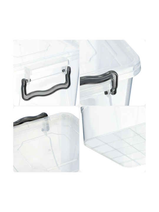 Kadax Cutie pentru Mâncare Plastic Transparent 2400ml 1buc