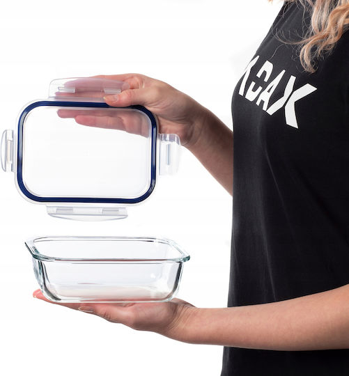 Kadax Lunchbox Glas Transparent 640ml 1Stück