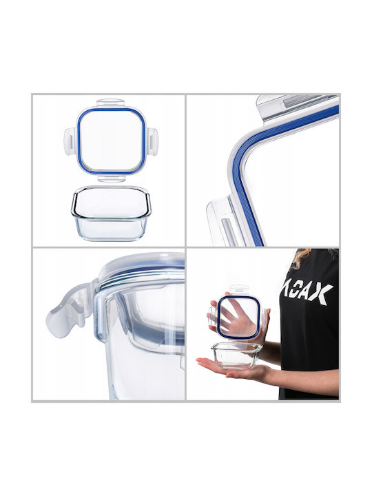 Kadax Glass Lunch Box Transparent 320ml