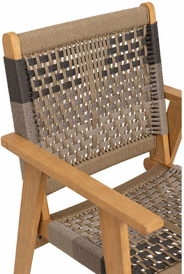 Outdoor Chair Wooden Vega Multicolour 58x56x58cm