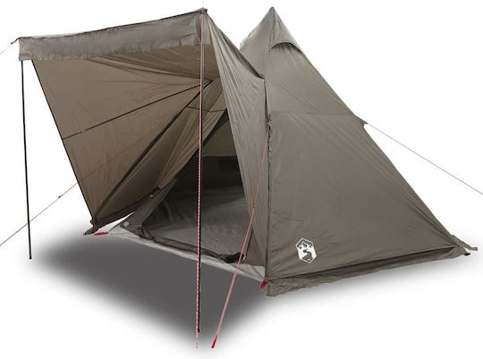 vidaXL Campingzelt Teepee Braune für 6 Personen 408x350x240cm