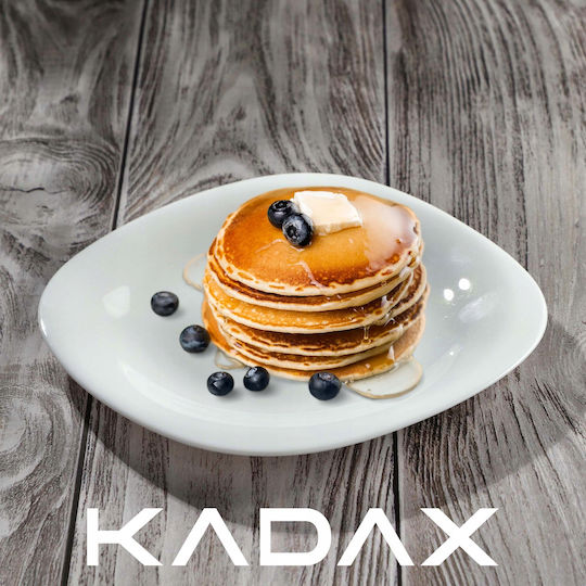 Kadax Farfurie joasă Pătrat Alb 20x21cm 3buc