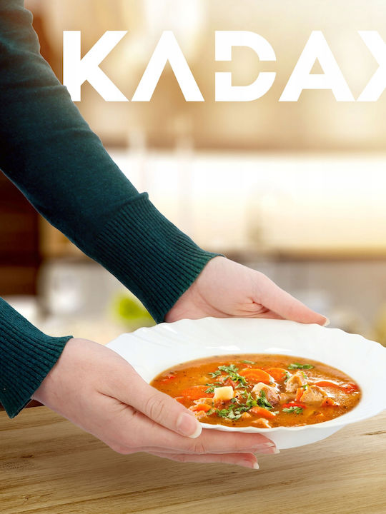 Kadax Plate Soup White with Diameter 23cm