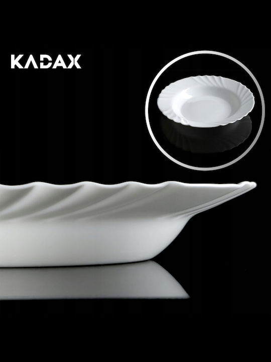 Kadax Plate Soup White with Diameter 23cm