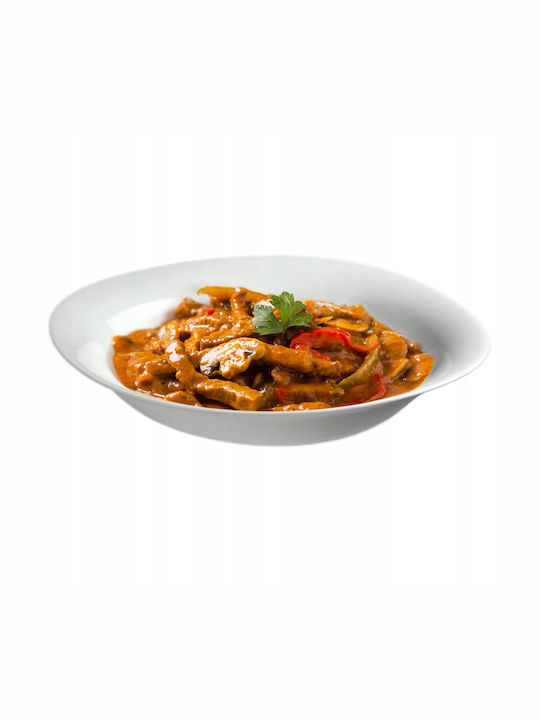 Kadax Plate Soup Oval White 23x23cm 6pcs