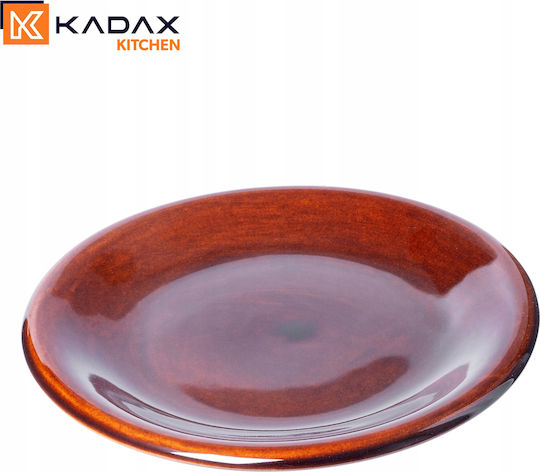 Kadax Πιάτο Βαθύ Κεραμικό Καφέ με Διάμετρο 19cm