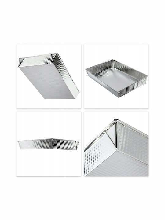 Kadax Ταψί Ορθογώνιο από Ανοξείδωτο Ατσάλι 25x36cm