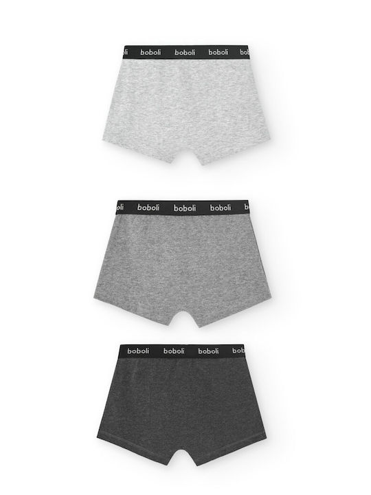 Boboli Set of Kids' Briefs Grey 3pcs