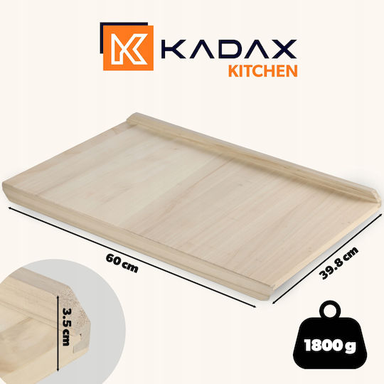 Kadax Επιφάνεια Κοπής Ξύλινη Μπεζ 60x40cm