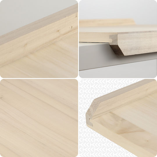 Kadax Επιφάνεια Κοπής Ξύλινη Μπεζ 60x40cm