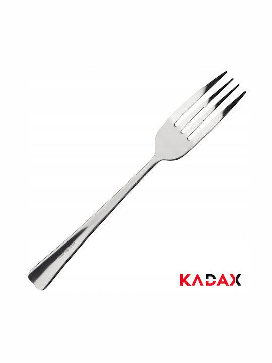 Kadax Σετ Πιρούνια Φαγητού Ανοξείδωτα Ασημί 3τμχ